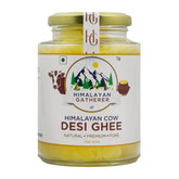 Organic Himalayan Cow Desi Ghee By Himalayan Gatherer | Great Source Of Protein Fiber Homemade Desi Cow Ghee Good For Health | (300ml) 10.1 Ounce | Jar Pack